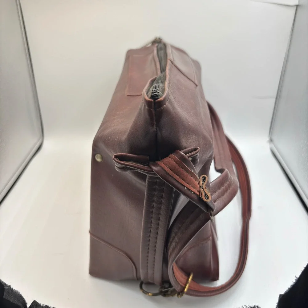 Vintage Kodak Instant Carryall‎ Camera Bag Brown Faux Leather Shoulder Bag Retro